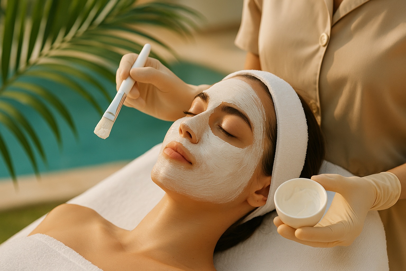 изображение девушки на летнем пилинге